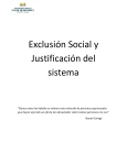 Exclusión Social y Justificación del sistema