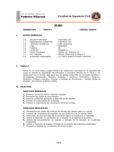 silabos de Fisica I verano 2012.