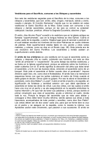 Vestiduras para el Sacrificio, comunes a los Obispos y sacerdotes