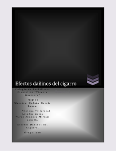 Efectos dañinos del cigarro