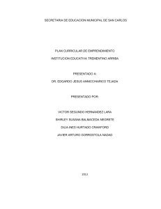 SECRETARIA DE EDUCACION MUNICIPAL DE SAN CARLOS