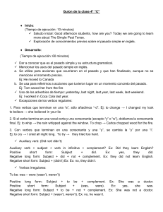 Guion de la clase 4° “C”