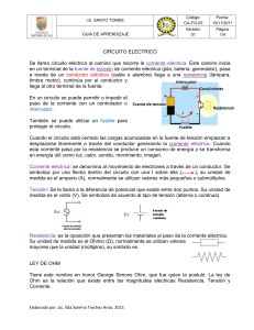 I.E. SANTO TOMÁS Código: CA-FO-03 Fecha: 15/11/2011 GUIA DE