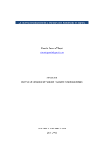 La Internacionalización de la Industria del Handmade en España