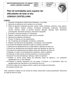 Plan de actividades para superar las dificultades de