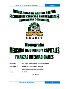 El mercado de dinero y capitales es también