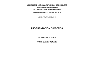 ingles ii programación didáctica docentes facilitador