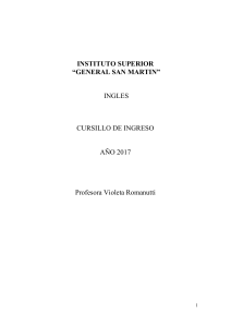 material de inglés – cursillo ingreso 2017