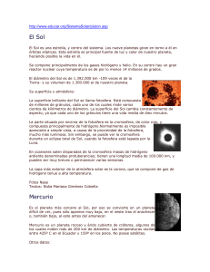 Documento sobre planetas - elsistemasolarenero2012