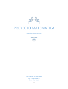 Proyecto matematica