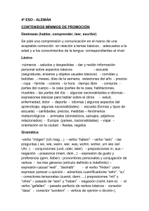 4&ordm; ESO - ALEM&Aacute;N CONTENIDOS M&Iacute;NIMOS DE PROMOCI&Oacute;N