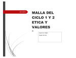 MALLA DEL CICLO 1 Y 2 ETICA Y VALORES