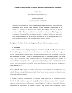 Artículo Parafilias
