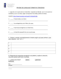 PRUEBA DE LENGUAJE FORMATIVA TERCEROS cuento