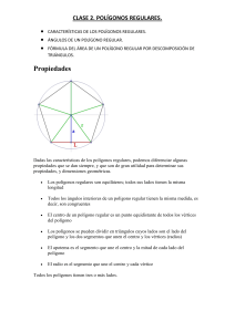 Los ángulos de un polígono regular