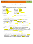 CLAVE Prueba de repaso SPAN 205 Lecciones