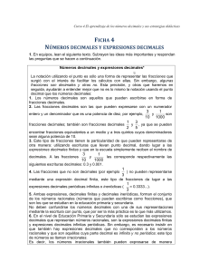 Ficha 4 números decimales y expresiones decimales