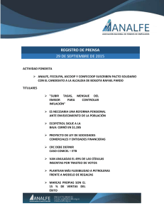 actividad fondista analfe, fecolfin, ascoop y confecoop suscriben