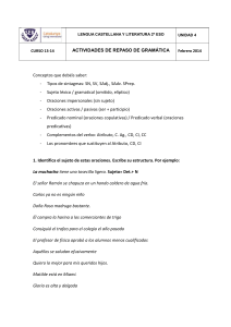 LENGUA CASTELLANA Y LITERATURA 2º ESO UNIDAD 4 CURSO