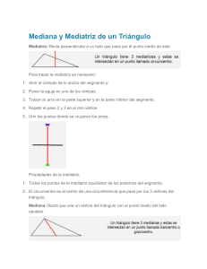 Mediana y Mediatriz de un Triángulo