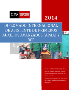 diplomado internacional de asistente de primeros auxilios avanzados