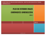 MEDELLIN 2011 PLAN DE ESTUDIOS INGLES COMPONENTE