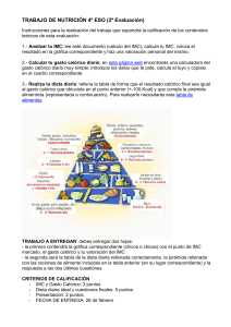 UD Nutrición 4º ESO: información y documentación del trabajo de