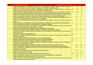 estandares área de educación física 5º