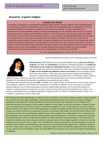 Ficha con material de apoyo para Descartes y Hume