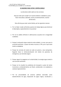 25 razones para votar contra danilo