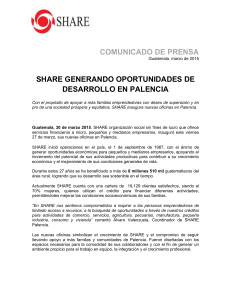 share generando oportunidades de desarrollo en palencia