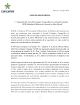 México, 15 de julio 2015 COMUNICADO DE PRENSA Negociación