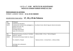 ISFD y T. 9-030 INSTITUTO DEL BICENTENARIO MESAS DE