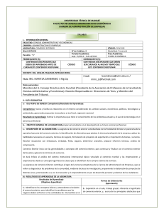 UNIVERSIDAD TÉCNICA DE MANABÍ FACULTAD DE CIENCIAS