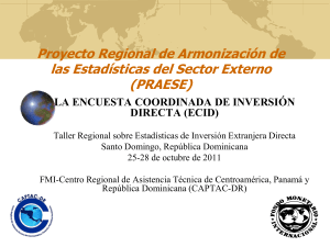 Encuesta Coordinada de Inversión Directa (ECID) - captac-dr