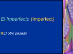 El Imperfecto
