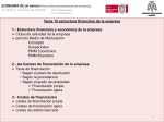 Presentación. TEMA 10.- Estructura financiera de la empresa