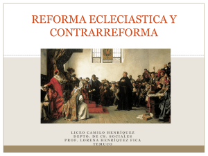 Reforma y Contrarreforma