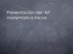 Presentación del `kit` matemática inicial