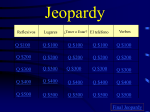 Jeopardy - Las clases de Sra. Mate