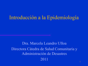 Introduccion Epidemiologia