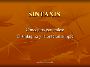 4º eso – resumen sintaxis
