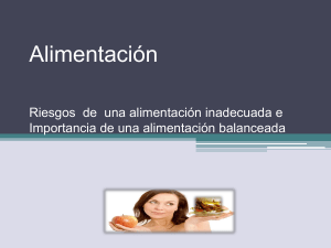 Alimentación Riesgos e Importancia de una Alimentación - cl