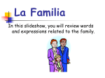 La Familia - Teacher Bulletin