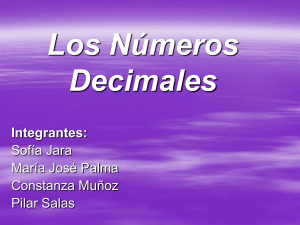 Los Números Decimales