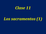 Clase 8A Los sacramentos 1