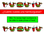 ¿Cuánto cuesta una hamburguesa?