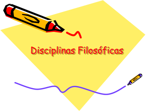 Disciplinas Filosóficas