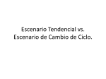 Escenario Tendencial vs. Escenario de Cambio de Ciclo.