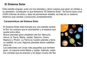 Formación del Sistema Solar